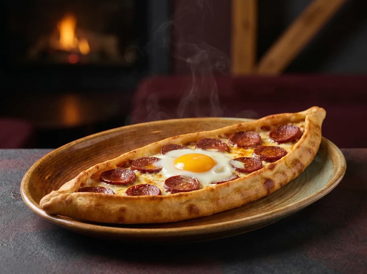 Sucuklu Yumurtalı Pide