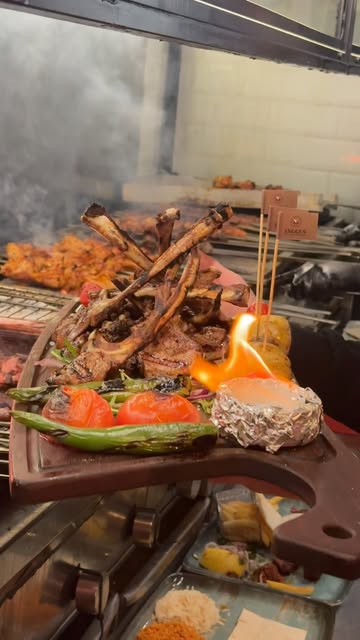 Pirzola am Feuer